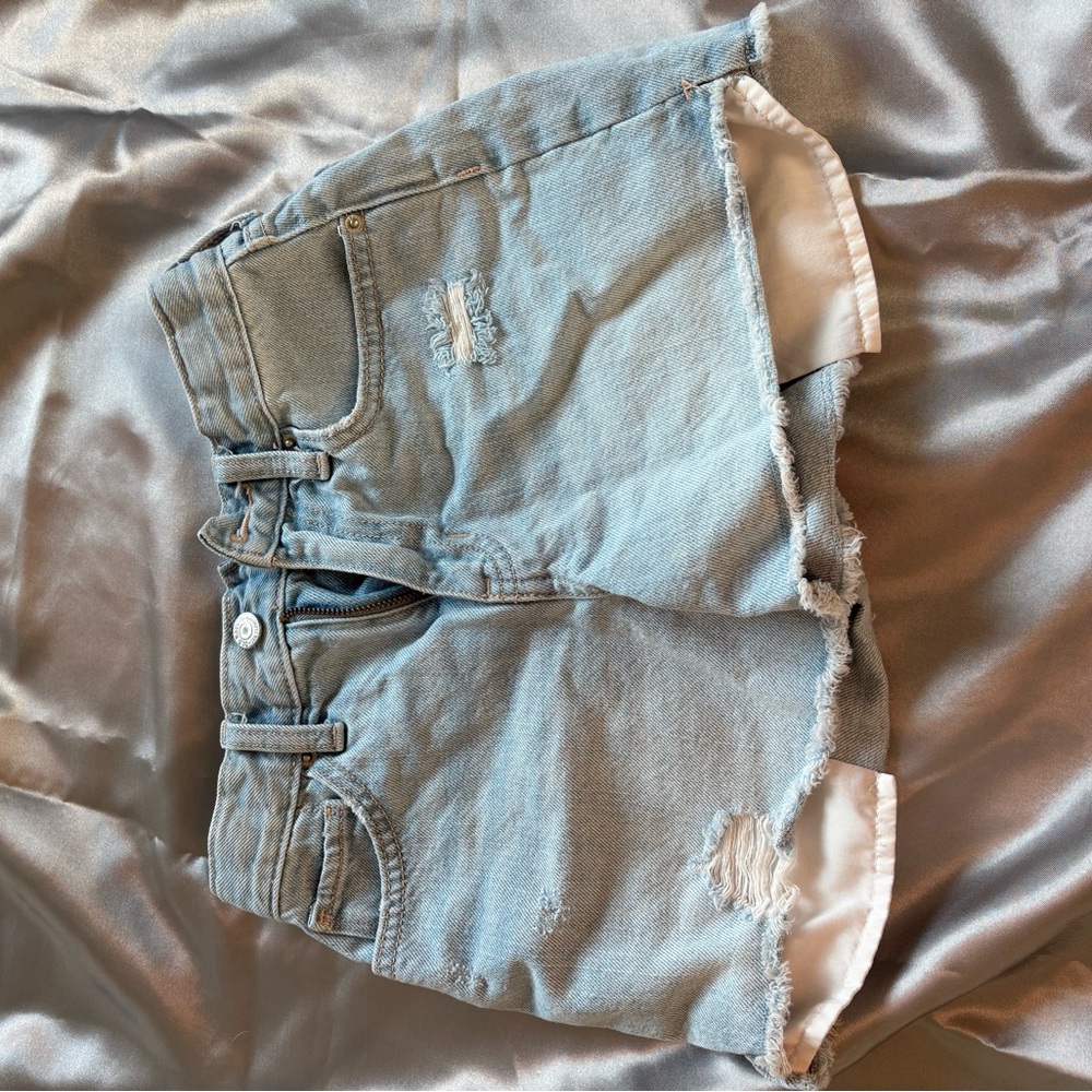 Kids Old Navy Blue Denim Cut-Off Shorts